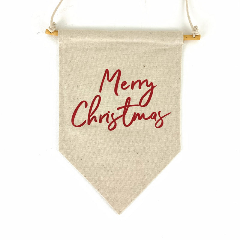 Merry Christmas Script <br>Pennant