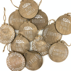 Names of Christ Advent Ornament Set