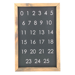 Modern Numbers <br>Framed Saying