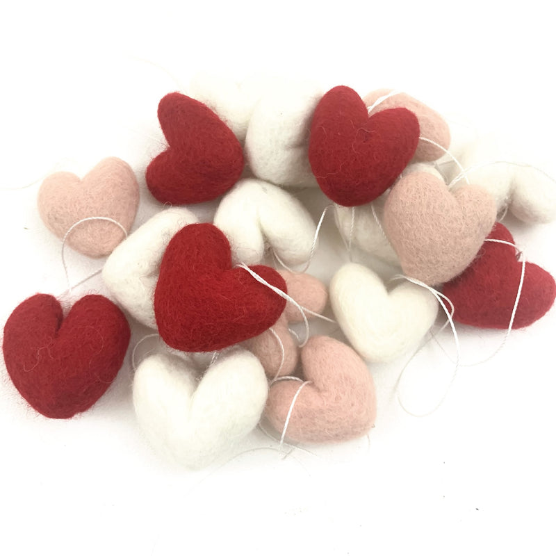 Felt Heart Ornaments