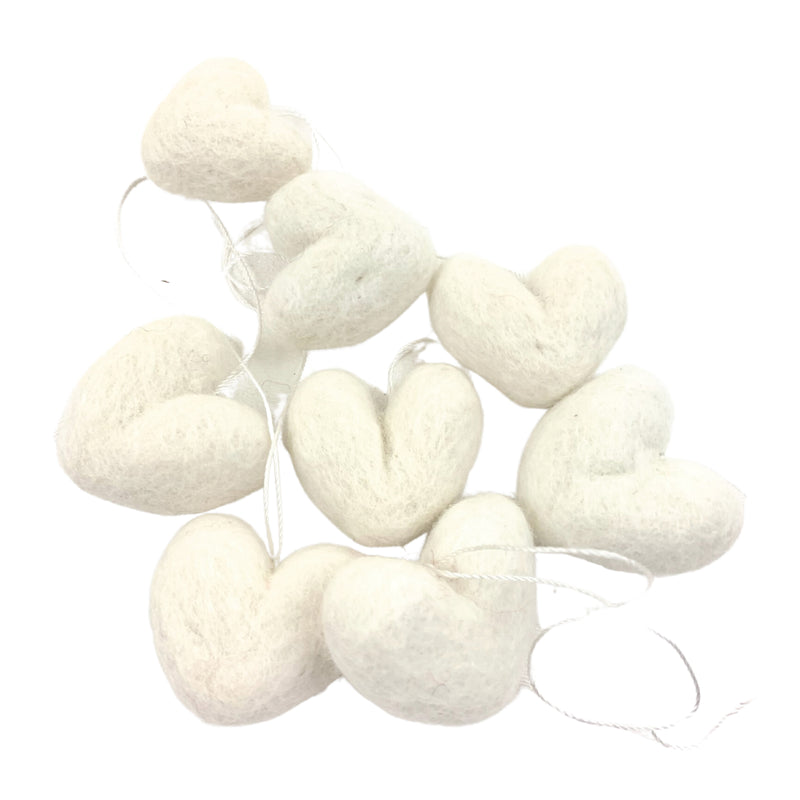 Felt Heart Ornaments