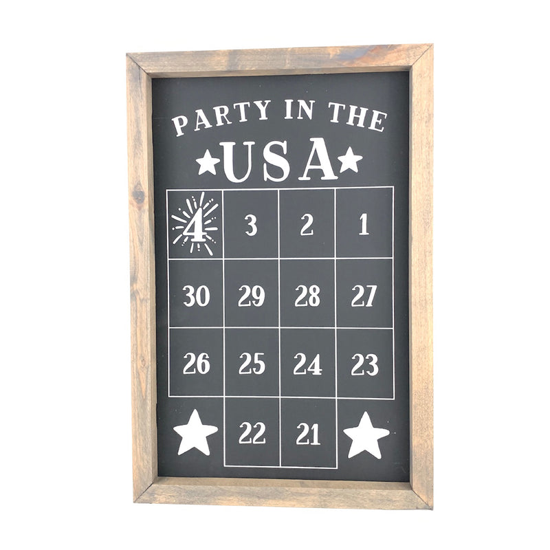 Party in the USA <br>Fourth of July Number Countdown