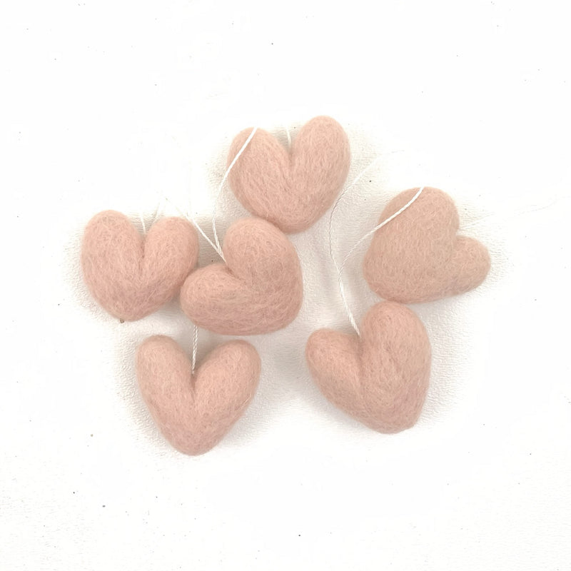 Felt Heart Ornaments