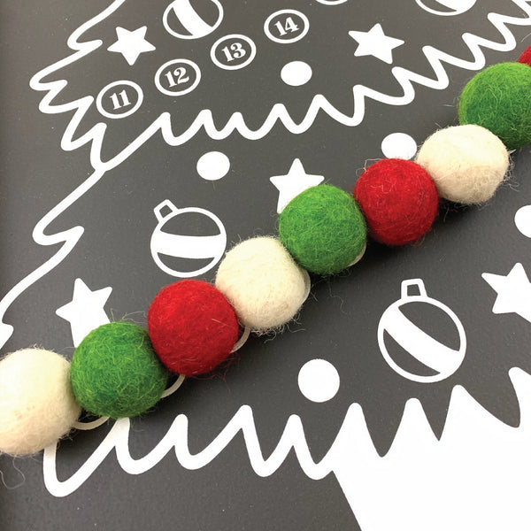 Felt Ball Christmas Tree Advent