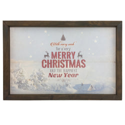 Vintage Merry Christmas <br>Framed Print