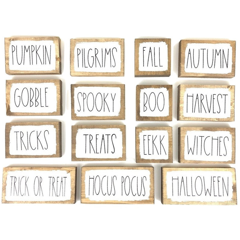 Fall Word Blocks