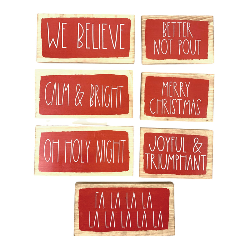 Christmas Word Blocks