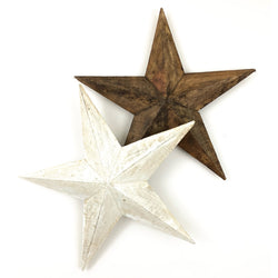 XL Wood Carved Star