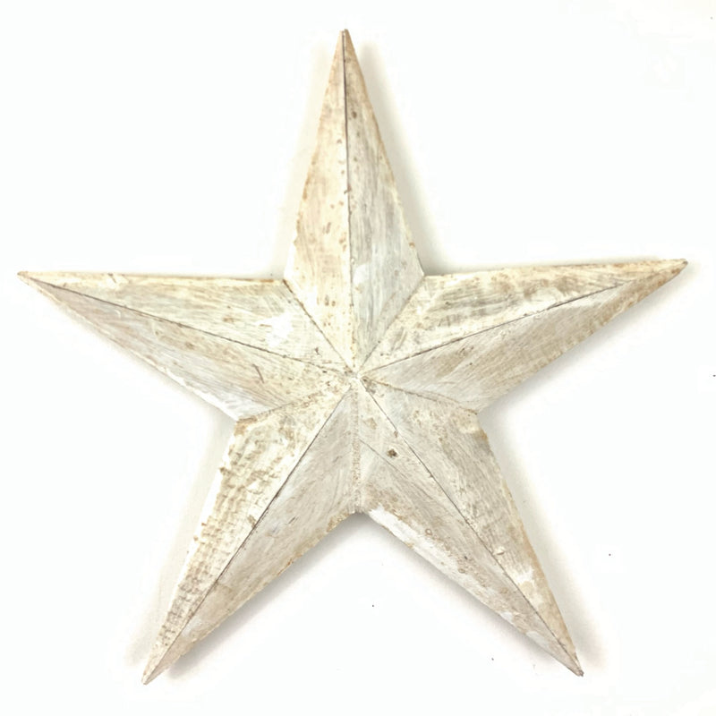 XL Wood Carved Star